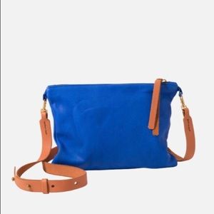 Noonday Collection Leather Cobalt Crossbody